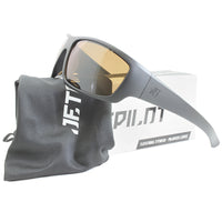 Jetpilot Holeshot Matte Black/Brown Polarised Floating Sunglasses