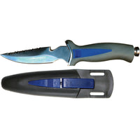 Mirage Elite Multipurpose 420 Grade Stainless Steel Dive Knife with Scabbard and Strap