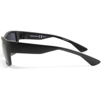 Jetpilot Dagger Matte Black/Grey Smoke Polarised Floating Sunglasses S20995