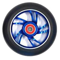 Scooter Wheel Alloy 100mm with Abec 9 Bearing Blue
