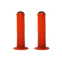 Bulletproof 140mm Mountain Bike Mushroom Grips with end plug Orange