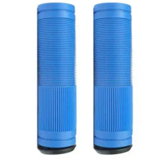 Bulletproof Mountain Bike Grips 130mm with Black End Plugs Blue