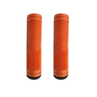 Bulletproof Mountain Bike Grips 130mm with Black End Plugs Orange