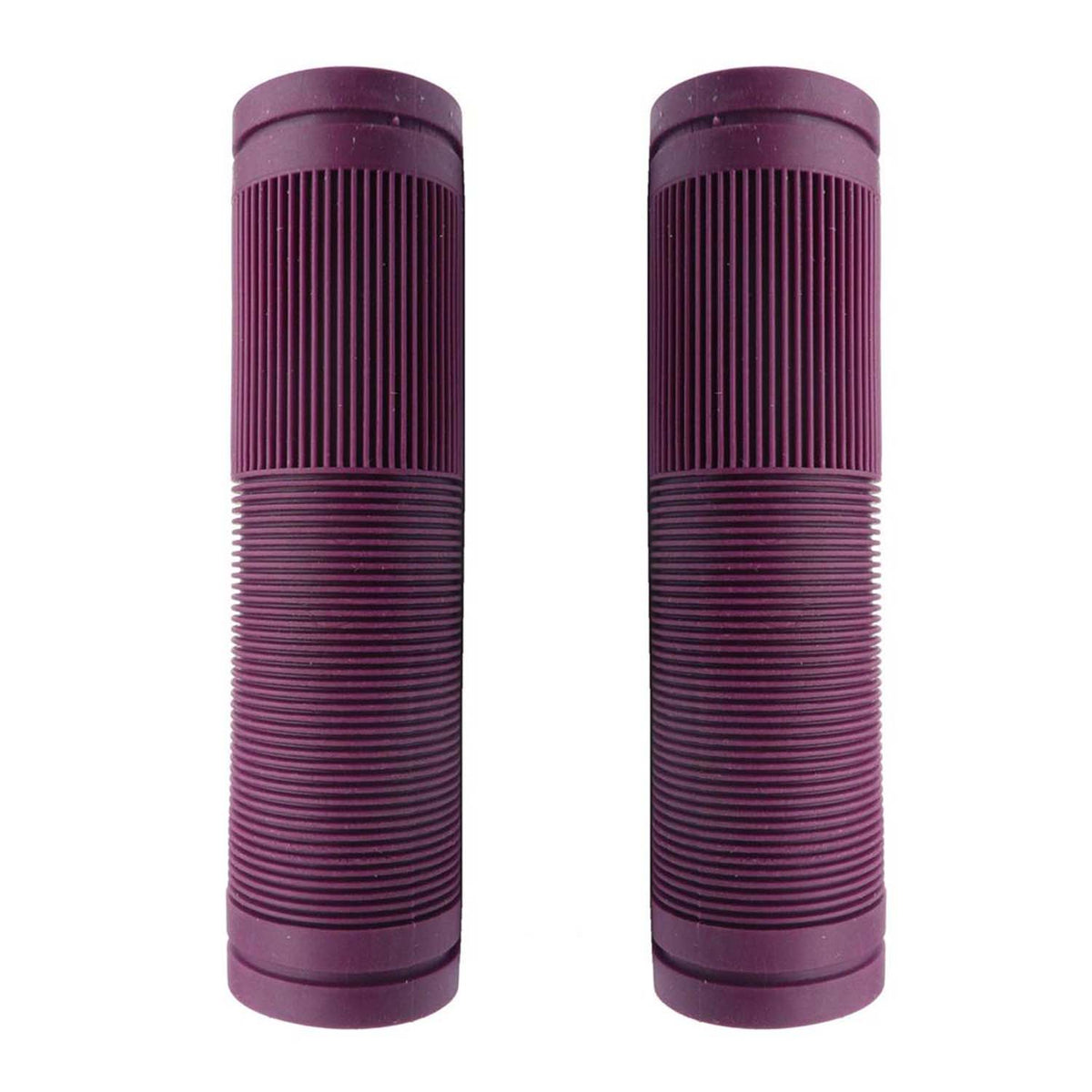 Bulletproof Coloured Rubber Mountain Bike Grips 130mm with Closed Ends Purple