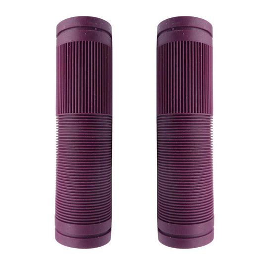 Bulletproof Coloured Rubber Mountain Bike Grips 130mm with Closed Ends Purple