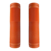 Bulletproof Coloured Rubber Mountain Bike Grips 130mm with Closed Ends Orange