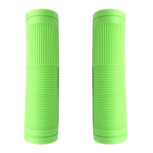 Bulletproof Coloured Rubber Mountain Bike Grips 130mm with Closed Ends Green