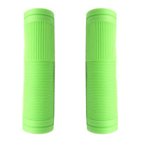 Bulletproof Coloured Rubber Mountain Bike Grips 130mm with Closed Ends Green