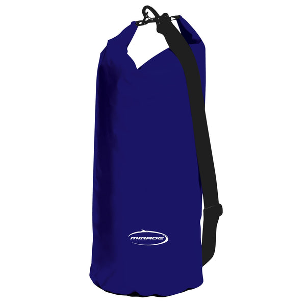 Mirage Small 5 litre Waterproof PVC Dry Bag with Shoulder Strap 18 x 40cm Blue