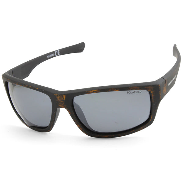 North Beach Amberjack 70481 Black Brown/Grey Polarised Mens Sunglasses