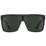 Spy Flynn Shiny Black-Matte Black Happy Grey-Green Unisex Shield Sunglasses