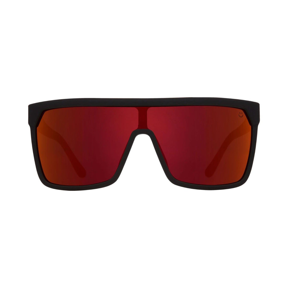 Spy Flynn Soft Matte Black Red Fade Happy Lens Sunglasses