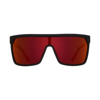 Spy Flynn Soft Matte Black Red Fade Happy Lens Sunglasses