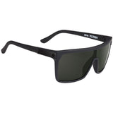Spy Flynn Soft Matte Black HD+ Happy Grey Green Unisex Shield Sunglasses