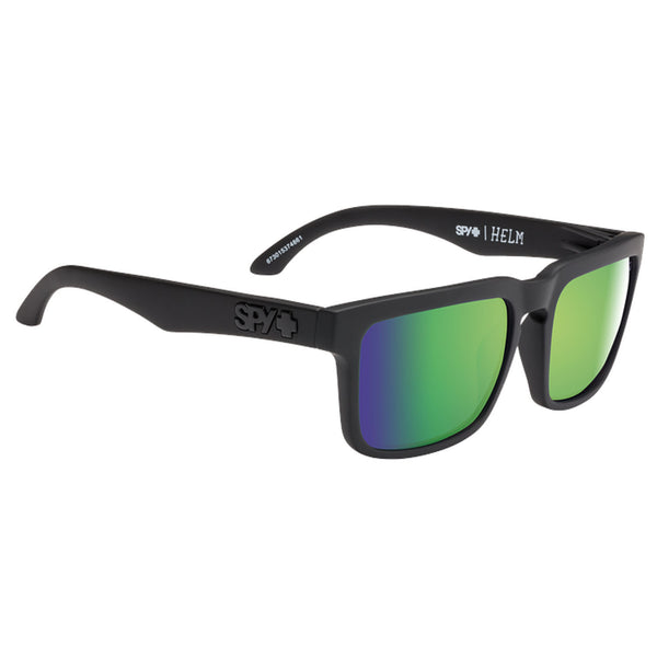 Spy Helm Matte Black - Happy Bronze Polarised With Green Spectra Sunglasses