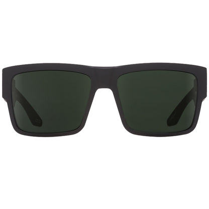 Spy Cyrus Matte Black/Happy Grey Green Men's Rectangular Sunglasses