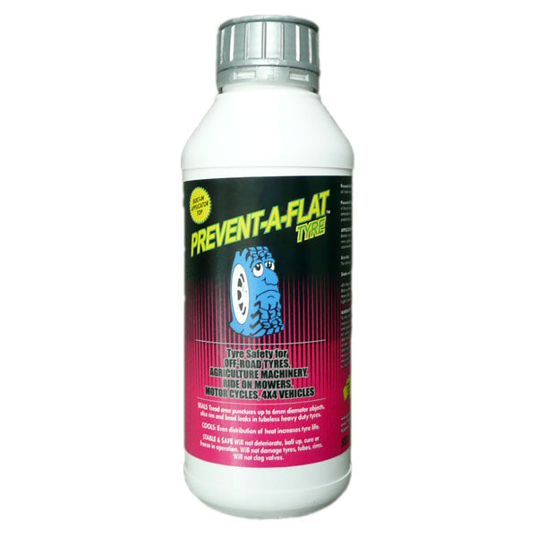 DG's 1 Litre Prevent-A-Flat Tyre Sealant for Tubed Tyres with Built in Applicator