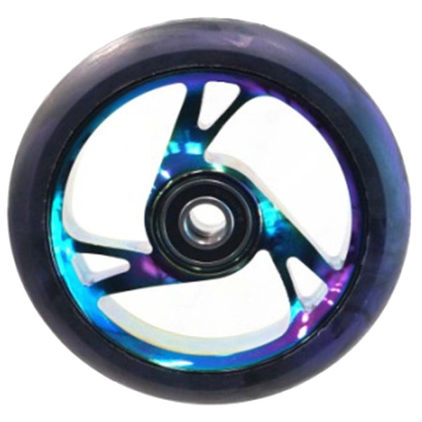 Scooter Wheel Alloy 125mm with Abec 9 Bearing (Metal Heat Colour)