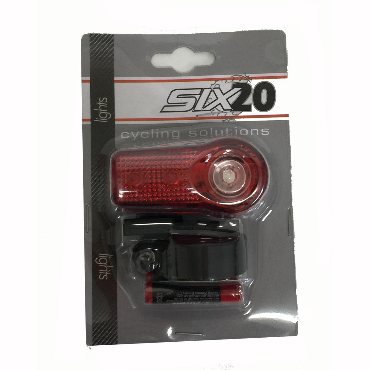 Six20 3-Function Red Rear Bike Tail Light