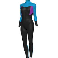 Crystal Girls Superstretch Long Sleeve 3/2mm Neoprene Steamer Wetsuit (Blue/Black)