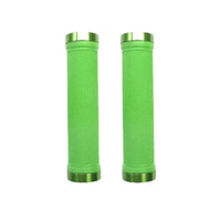 Trigram Lock-on Bike Grips Kraton Rubber 130mm with 2 side lock rings Lime