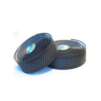 Velo 8697 Handlebar Cushion Tape Black Microfibre + White Shockproof w/plugs