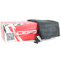 Dirty Dog Buzzer Satin Black/Grey Polarised Men's Wrap Sunglasses