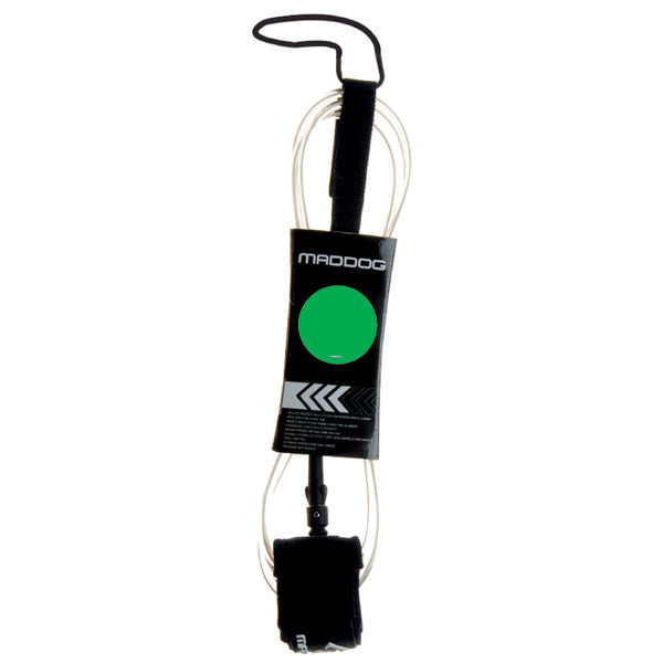 Maddog Surf Leash Leg Rope Double Swivel (Clear)