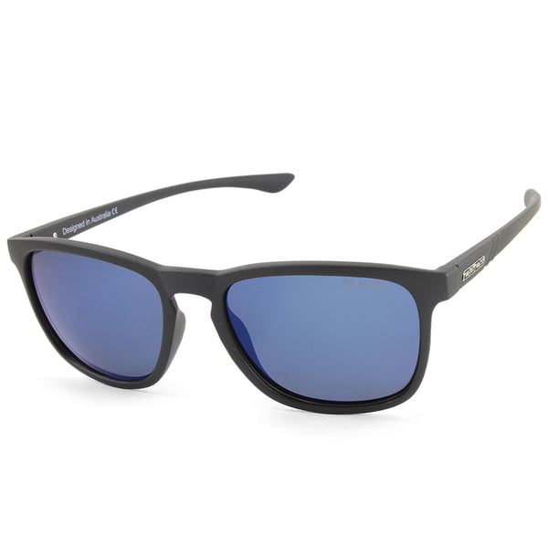 Dirty Dog Shadow 52493 Satin Black/Blue Mirror Polarised Women's Sunglasses
