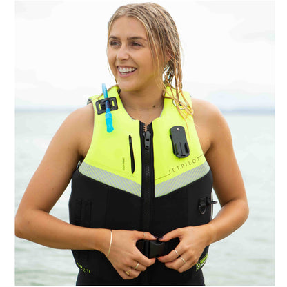 Jetpilot Venture Women's Yellow L50 Front Entry Segmented PFD Life Jacket Vest