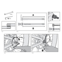 Burley 12mm Thru Axle for Bike Trailer Hitch Attachment 12 x 1.75, 197mm