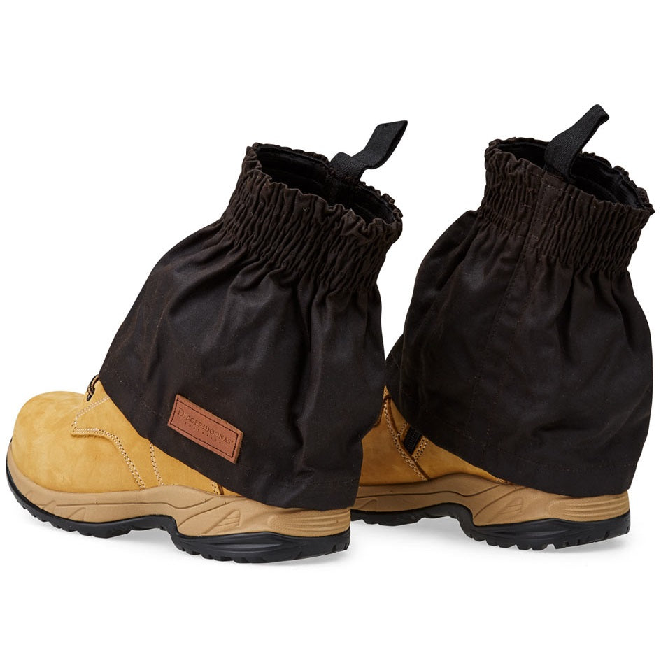 Didgeridoonas Australian Oilskin Boot Guards One Size with Elastic Collar