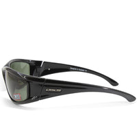 Dirty Dog Banger Polished Black/Green Polarised Men's Sport Sunglasses 52844