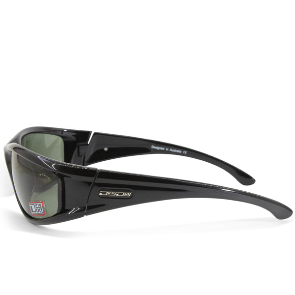 Dirty Dog Banger 52844 Black Men's Sports Sunglasses – Action Bike & Ski