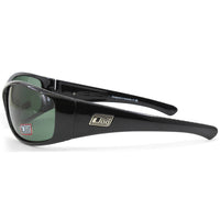 Dirty Dog Ridge Polished Black/Green Polarised Men's Sunglasses 53208