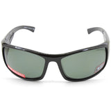 Dirty Dog Muzzle Polished Black/Green Polarised Mens Sunglasses 53337