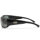 Dirty Dog Muzzle Polished Black/Green Polarised Mens Sunglasses 53337