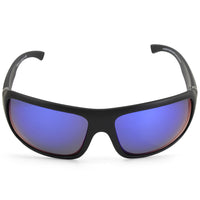 Dirty Dog Hammer Satin Black/Blue Mirror Polarised Unisex Sunglasses 53460