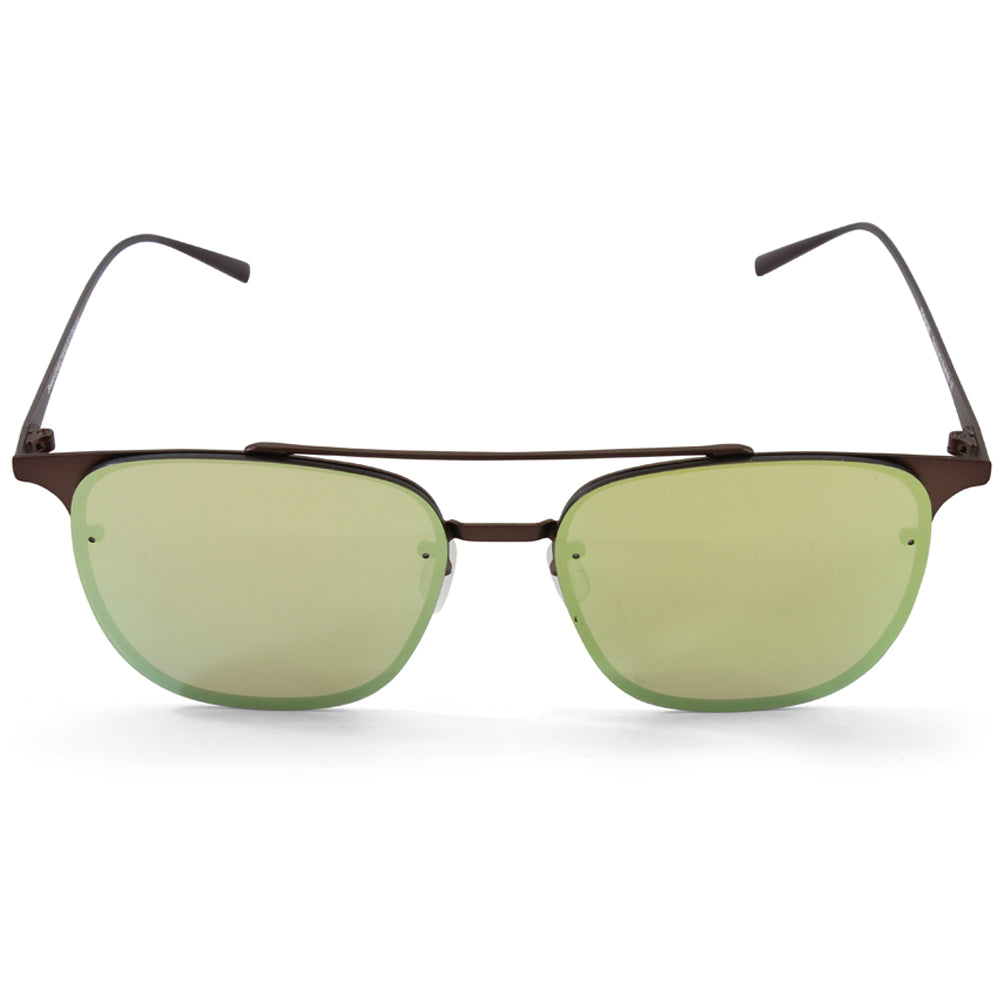 Dirty Dog Breaker Satin Brown/Gold Fusion Mirror Polarised Unisex Sunglasses
