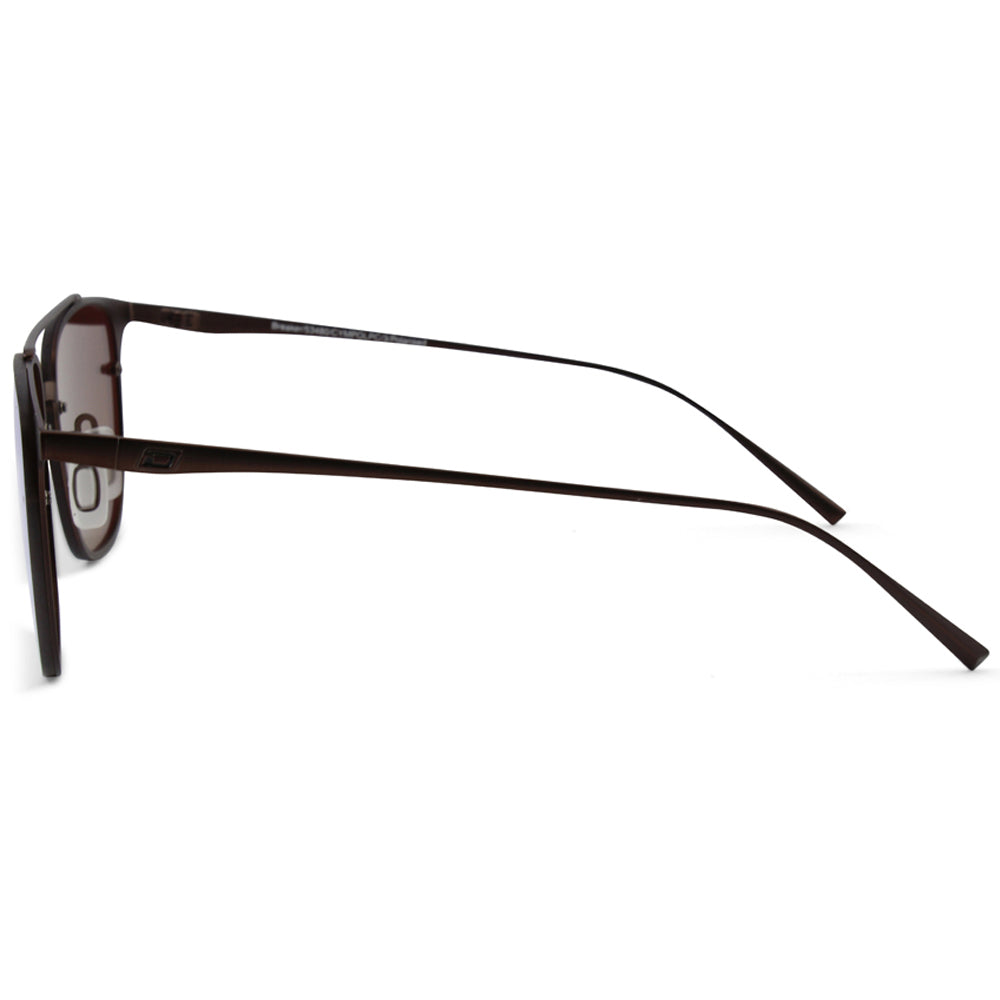 Dirty Dog Breaker Satin Brown/Gold Fusion Mirror Polarised Unisex Sunglasses