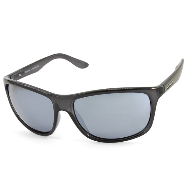 Dirty Dog Quench Crystal Black/Silver Mirror Polarised Men's Sunglasses