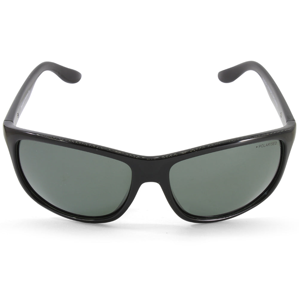 Dirty Dog Quench Polished Black/Green Men's Polarised Sports Sunglasses