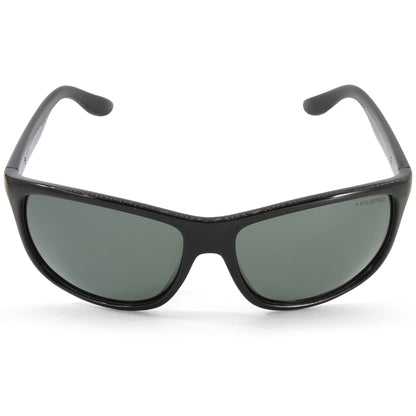 Dirty Dog Quench Polished Black/Green Men's Polarised Sports Sunglasses