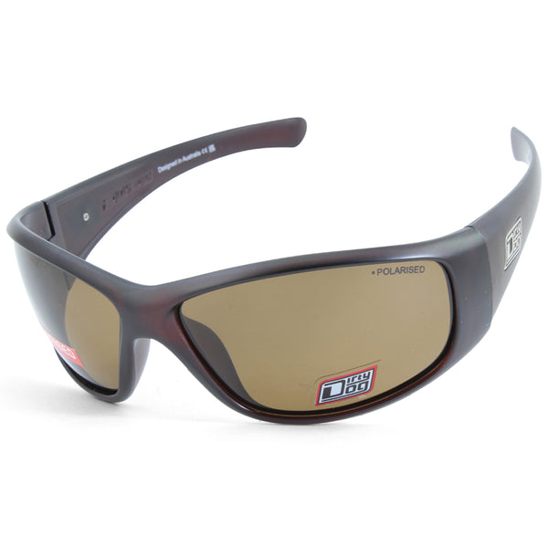 Dirty Dog Ridge 53522 Satin Brown/Brown Polarised Mens Sunglasses