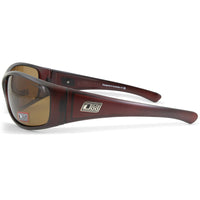 Dirty Dog Ridge 53522 Satin Brown/Brown Polarised Mens Sunglasses