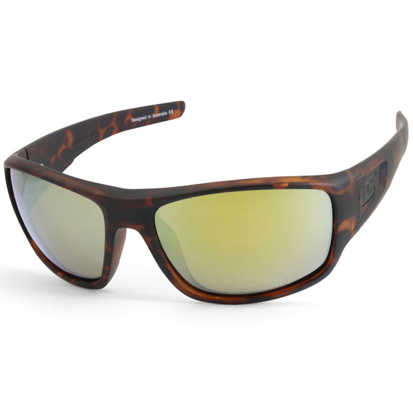Dirty Dog Muffler 53553 Satin Tortoise/Gold Fusion Mirror Polarised Sunglasses