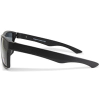 Dirty Dog Vendetta 53700 Satin Black/Grey Polarised Unisex Sunglasses