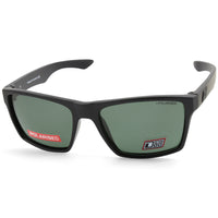 Dirty Dog Vendetta 53701 Satin Black/Green Polarised Unisex Sunglasses