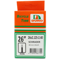 Duro Bicycle Tyre Tube for 26 Inch Bike Tyres 26" x 2.125 - 2.40