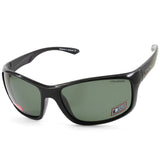 Dirty Dog Splint Polished Black/Green Polarised Sports Sunglasses